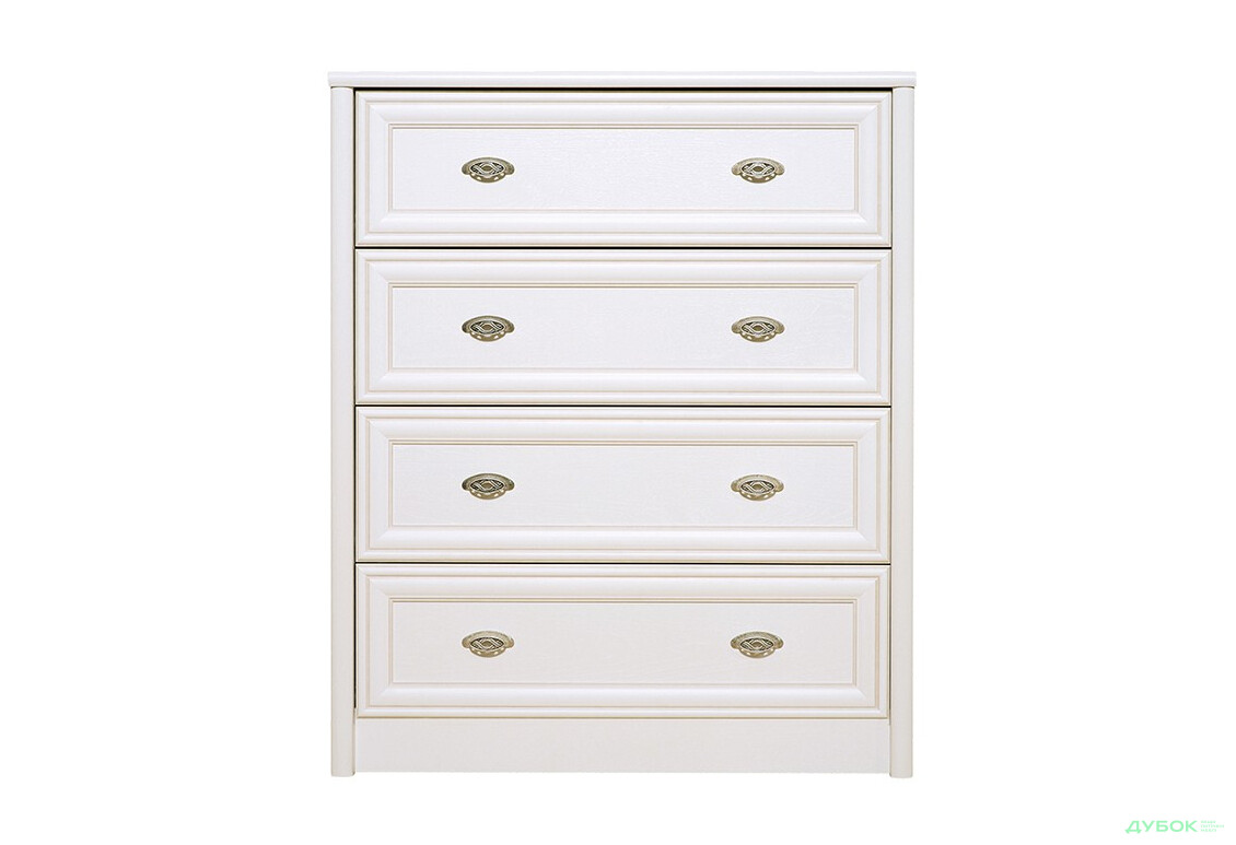 Комод Гербор Салерно з 4 шухлядами 87 см Білий - Зображення 1 Зображення 1 - Комод Гербор Салерно з 4 шухлядами 87 см Білий