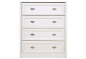 Комод Гербор Салерно з 4 шухлядами 87 см Білий - Зображення 1 Зображення 1 - Комод Гербор Салерно з 4 шухлядами 87 см Білий