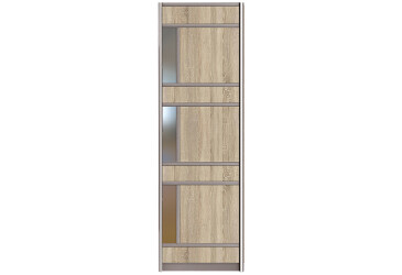 Фасад Комбі №10 P ДСП з дзеркалом 640 Шафа-купе 3D 2000 MebelStar