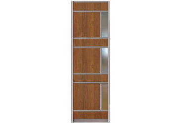 Фасад Комби №10 P ДСП с зеркалом 600 Шкаф-купе 4D 2500