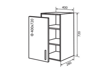 В3 Тумба 1Д 40 Модена Декор VIP-master