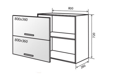 В21 Тумба витрина 80 Модена Декор Люкс Вип-Мастер