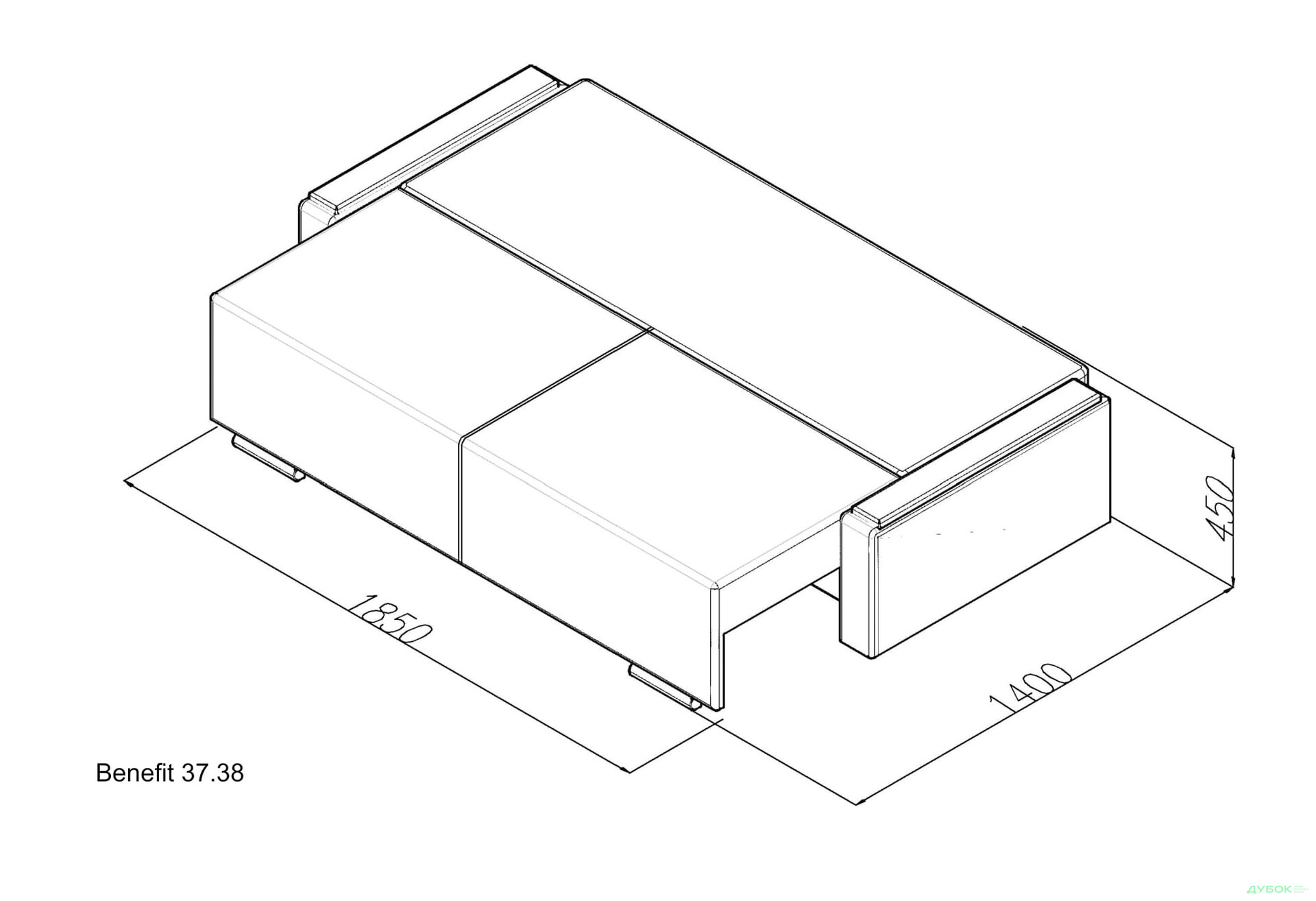Изображение 4 - Диван Benefit 37 / Бенефит 37 Мюнхен Элегант