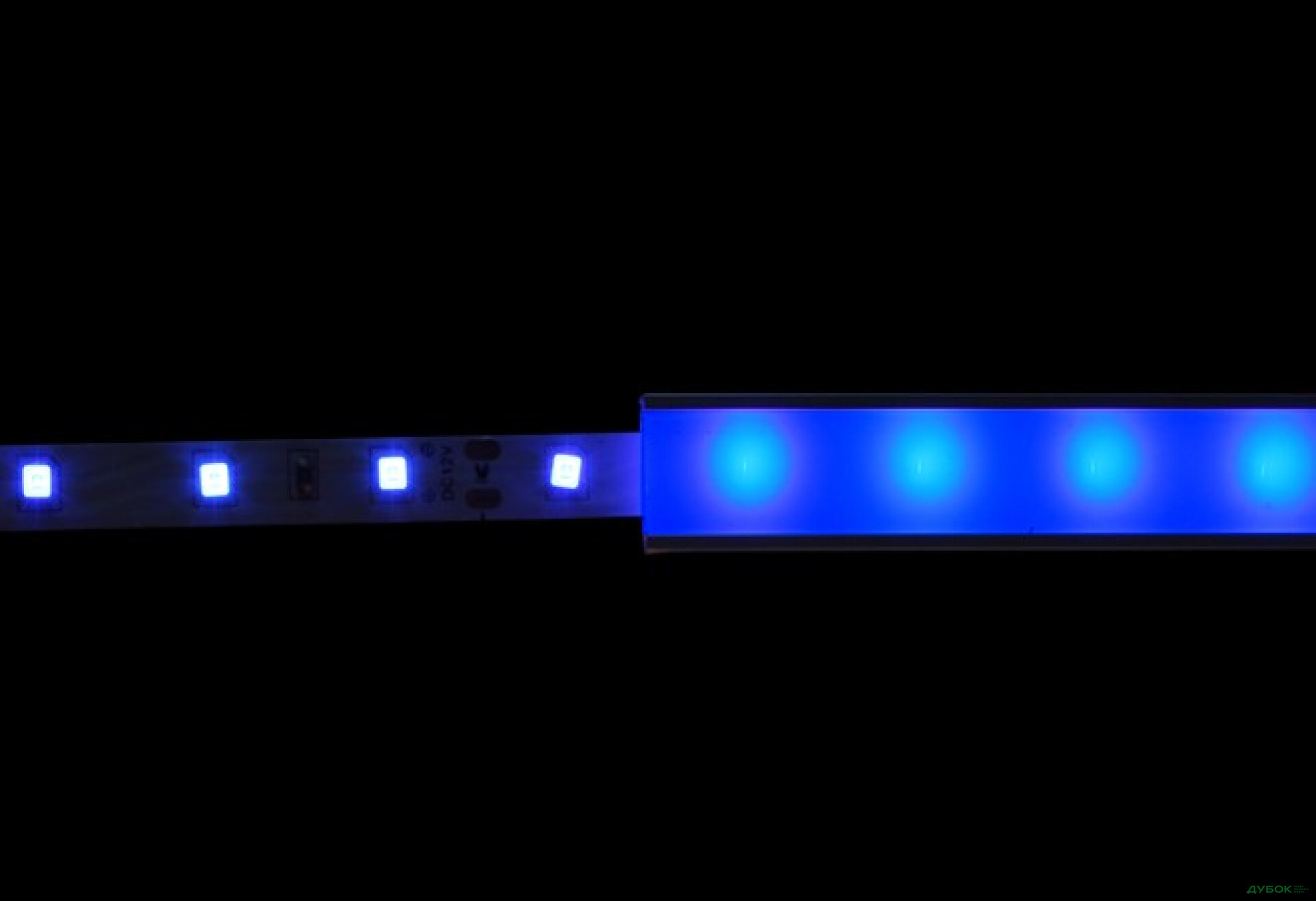 Фото 3 - LED-стрічка LS603 12V IP20, синій, відкрита Feron