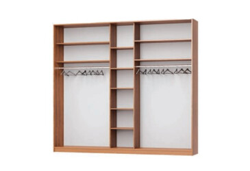 Стелаж Уні 2600 Гардеробна система MebelStar MebelStar