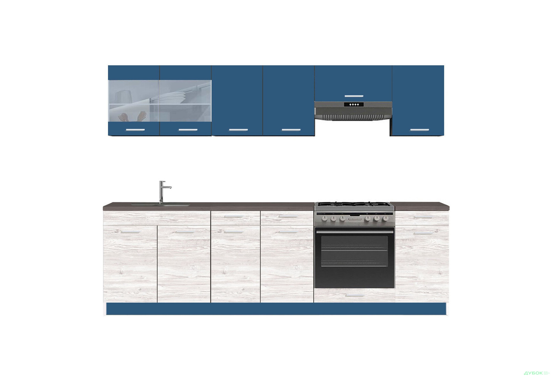 Кухня Марта (цветная) 2.6 Свит Меблив - Изображение 1 Изображение 1 - Кухня Марта (цветная) 2.6 Свит Меблив