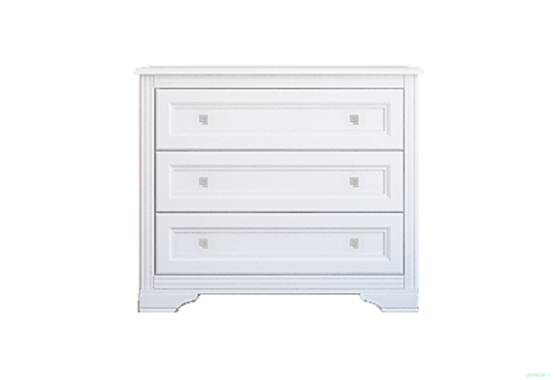 Комод Гербор Клео з 3 шухлядами 103 см Білий - Зображення 1 Зображення 1 - Комод Гербор Клео з 3 шухлядами 103 см Білий