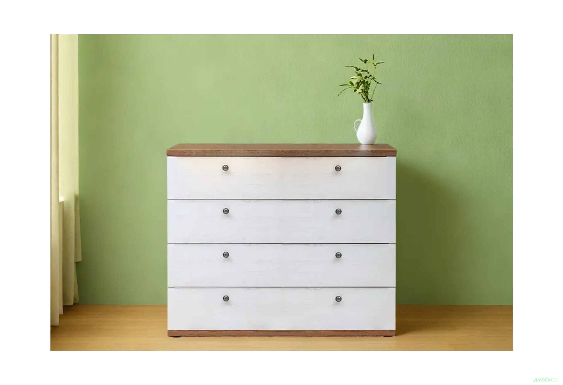 Комод Гербор Тіна з 4 шухлядами 103 см Сосна каньйон - Зображення 2 Зображення 2 - Комод Гербор Тіна з 4 шухлядами 103 см Сосна каньйон