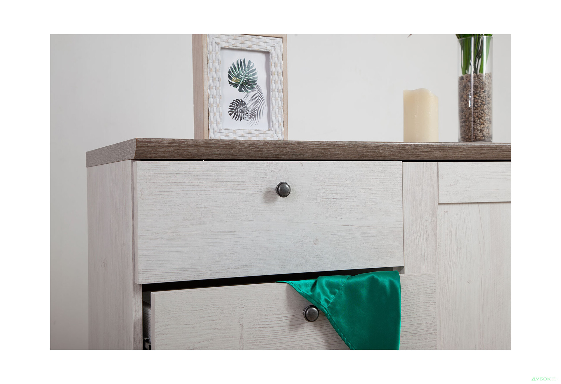 Комод Гербор Тина 1-дверный с 4 ящиками 103 см Сосна каньон - Изображение 6 Изображение 6 - Комод Гербор Тина 1-дверный с 4 ящиками 103 см Сосна каньон