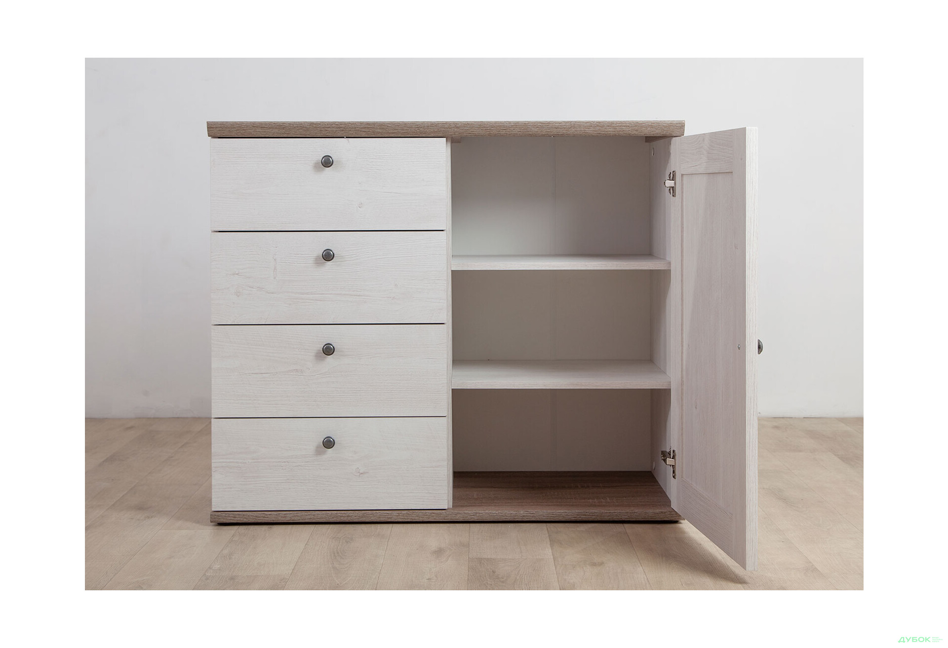 Комод Гербор Тина 1-дверный с 4 ящиками 103 см Сосна каньон - Изображение 9 Изображение 9 - Комод Гербор Тина 1-дверный с 4 ящиками 103 см Сосна каньон