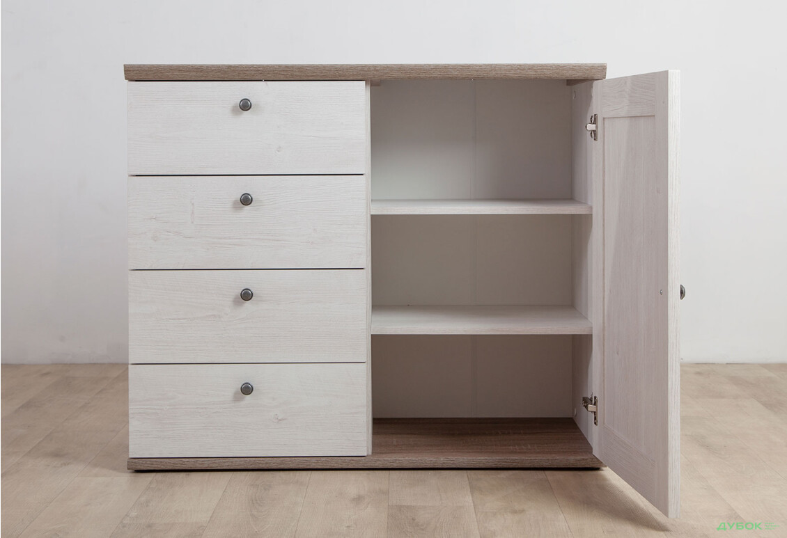 Комод Гербор Тина 1-дверный с 4 ящиками 103 см Сосна каньон - Изображение 9 Изображение 9 - Комод Гербор Тина 1-дверный с 4 ящиками 103 см Сосна каньон