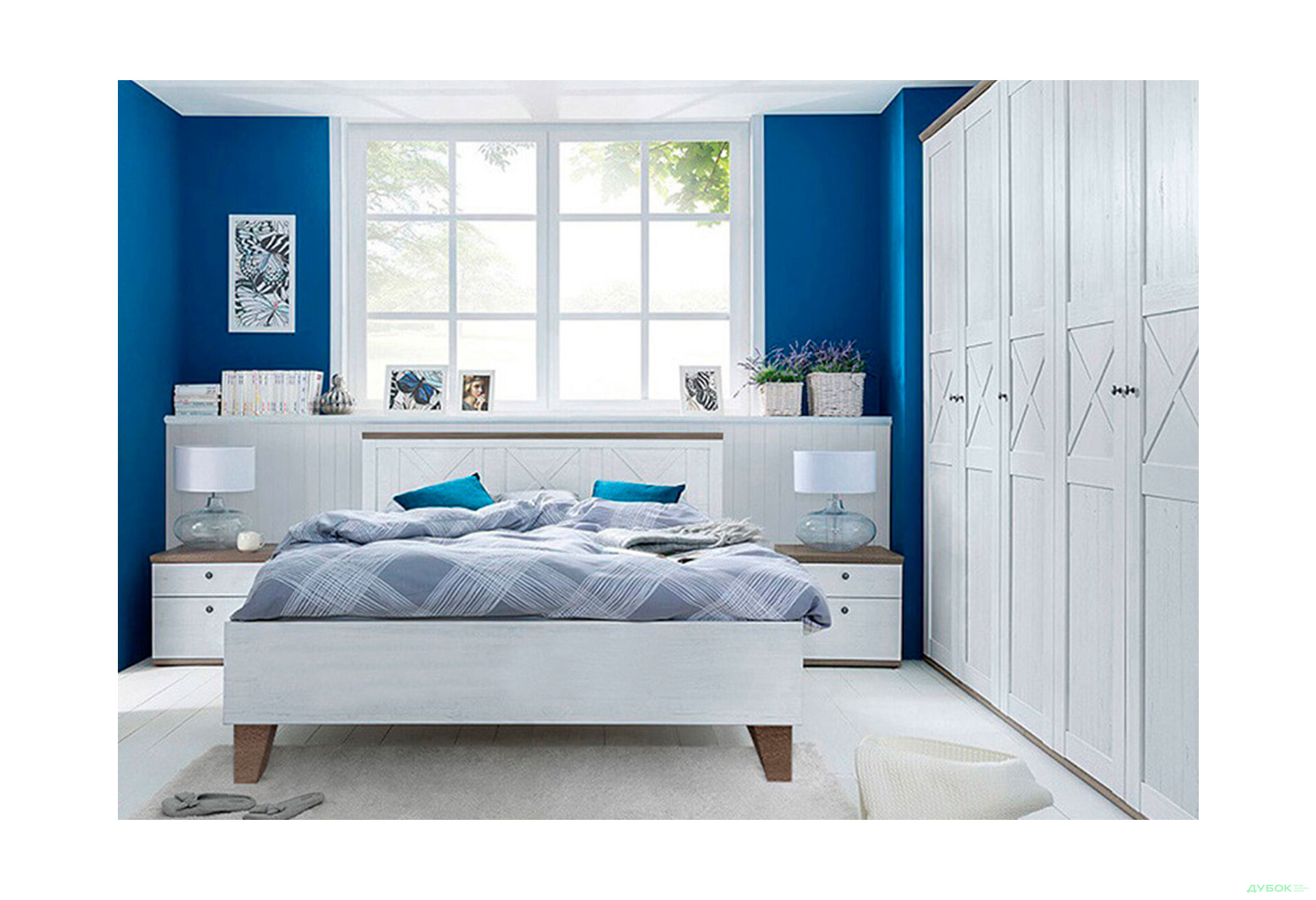 Шафа Гербор Тіна 5-дверна 242 см Сосна каньйон/Дуб сонома трюфель - Зображення 2 Зображення 2 - Шафа Гербор Тіна 5-дверна 242 см Сосна каньйон/Дуб сонома трюфель