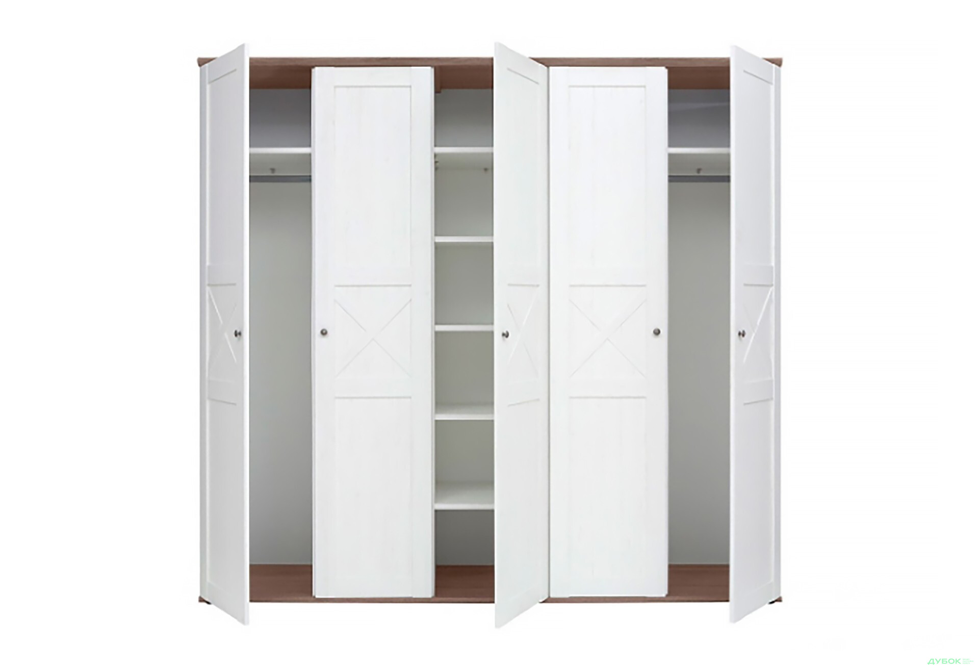 Шафа Гербор Тіна 5-дверна 242 см Сосна каньйон/Дуб сонома трюфель - Зображення 4 Зображення 4 - Шафа Гербор Тіна 5-дверна 242 см Сосна каньйон/Дуб сонома трюфель