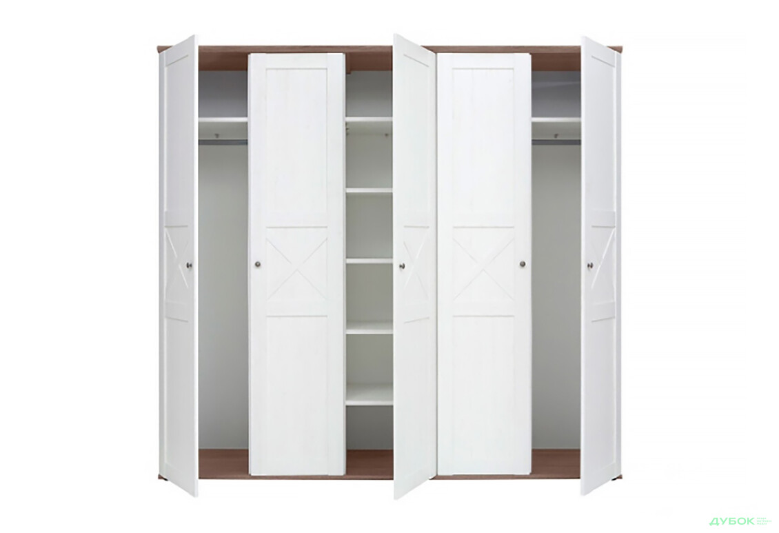 Шафа Гербор Тіна 5-дверна 242 см Сосна каньйон/Дуб сонома трюфель - Зображення 4 Зображення 4 - Шафа Гербор Тіна 5-дверна 242 см Сосна каньйон/Дуб сонома трюфель