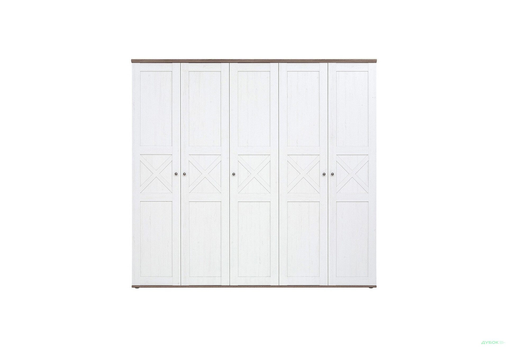 Шафа Гербор Тіна 5-дверна 242 см Сосна каньйон/Дуб сонома трюфель - Зображення 1 Зображення 1 - Шафа Гербор Тіна 5-дверна 242 см Сосна каньйон/Дуб сонома трюфель