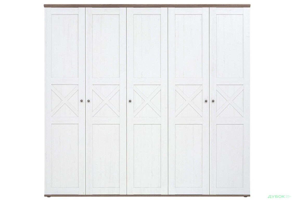 Шафа Гербор Тіна 5-дверна 242 см Сосна каньйон/Дуб сонома трюфель - Зображення 1 Зображення 1 - Шафа Гербор Тіна 5-дверна 242 см Сосна каньйон/Дуб сонома трюфель