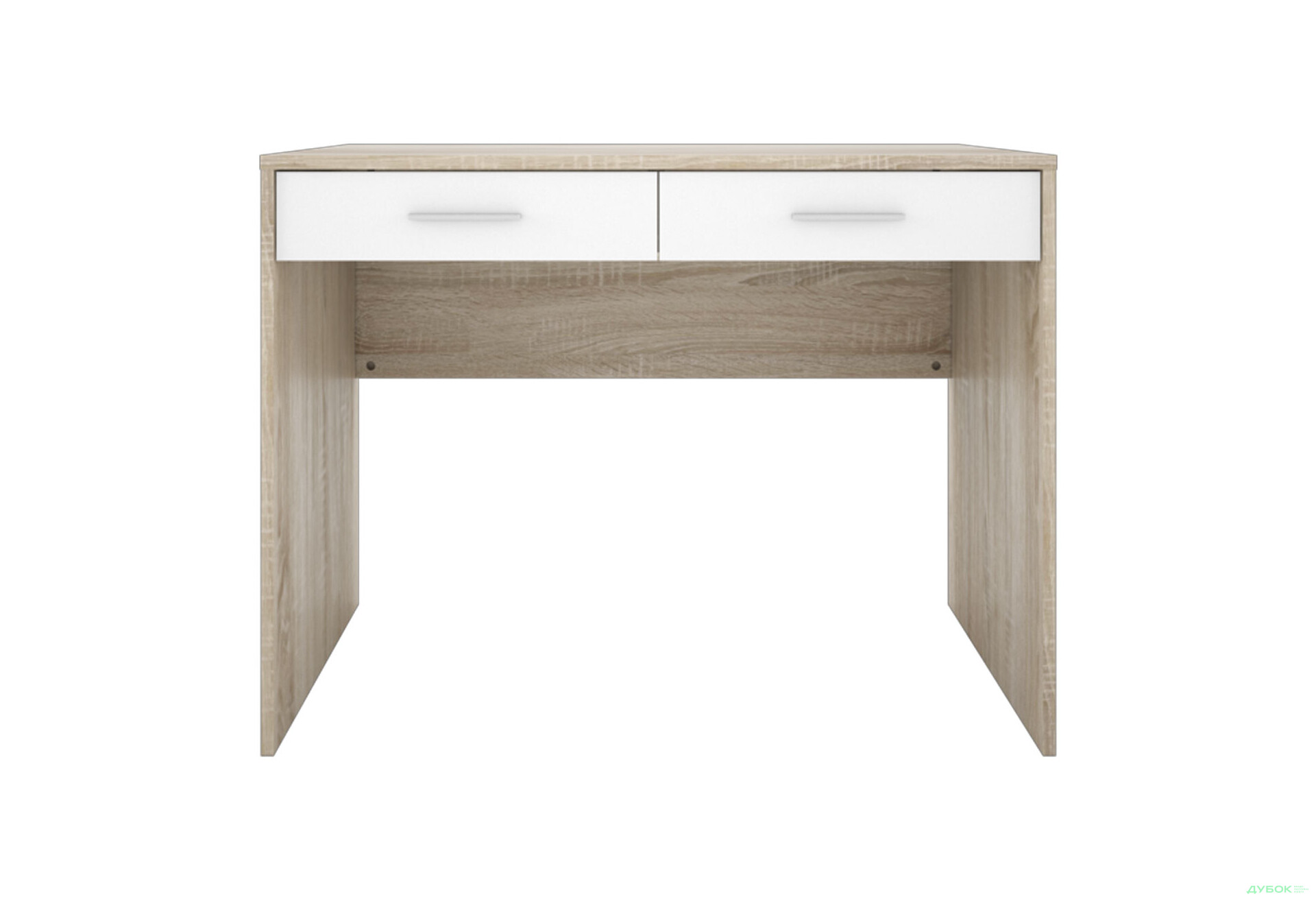 Стіл письмовий Гербор Непо 100x59 см з шухлядами, дуб сонома/білий - Зображення 1 Зображення 1 - Стіл письмовий Гербор Непо 100x59 см з шухлядами, дуб сонома/білий
