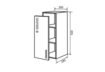 В42 Тумба 1Д 30 Модена VIP-master