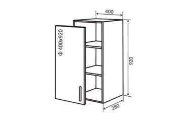 В43 Тумба 1Д 40 Модена VIP-master
