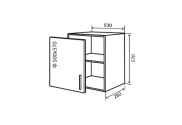 В52 Тумба 1Д 50 Модена Вип-Мастер