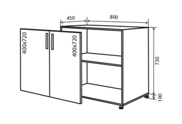 Н7 Тумба 2Д 80 Модена Люкс VIP-master