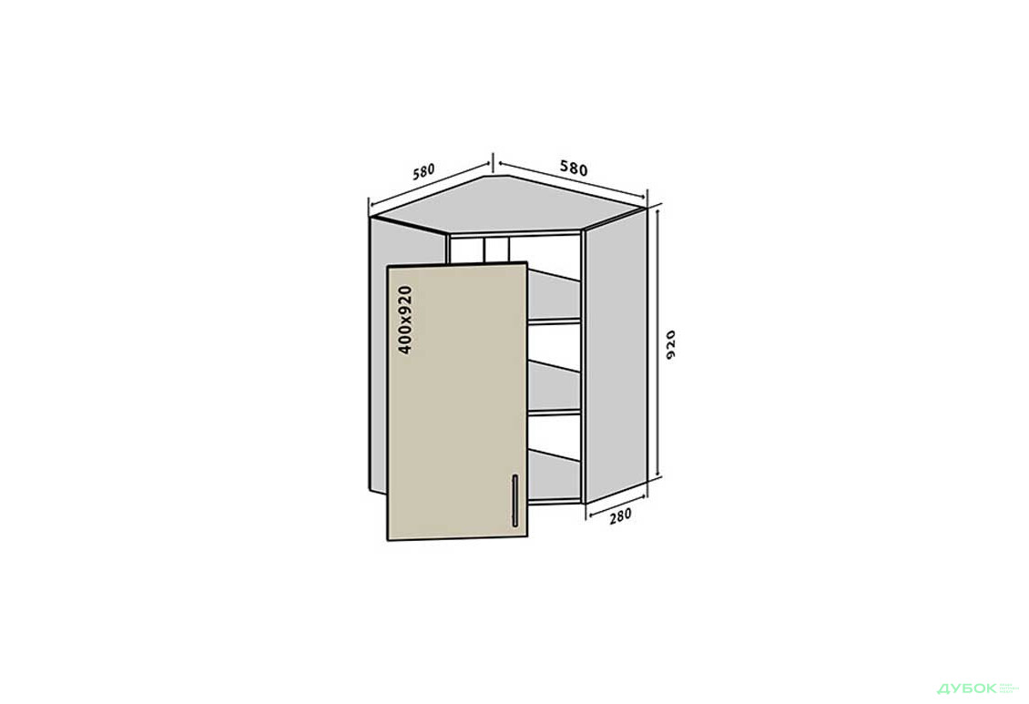 В54 Тумба 1Д 58 RioLine / РіоЛайн Матова VIP-master - Зображення 1 Зображення 1 - В54 Тумба 1Д 58 RioLine / РіоЛайн Матова VIP-master