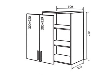 В46 Тумба 2Д 60 RioLine Luxe / РіоЛайн Люкс Глянцева VIP-master