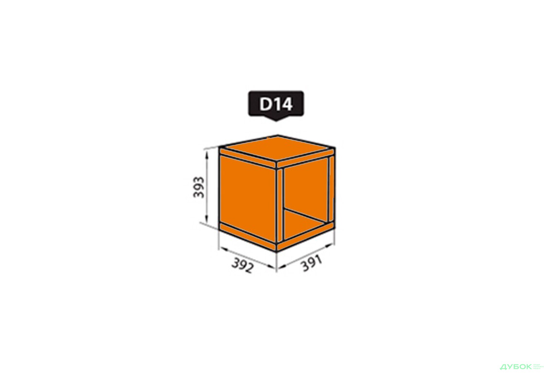 Фото 3 - УЦЕНКА Модуль D14 без роликов, Оранжевый, Незначительное повреждение Домино цветное / Domino color 28 мм Вип-Мастер