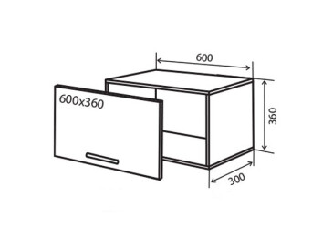 В10 Тумба низька 60 RioLine Luxe / РіоЛайн Люкс Матова VIP-master