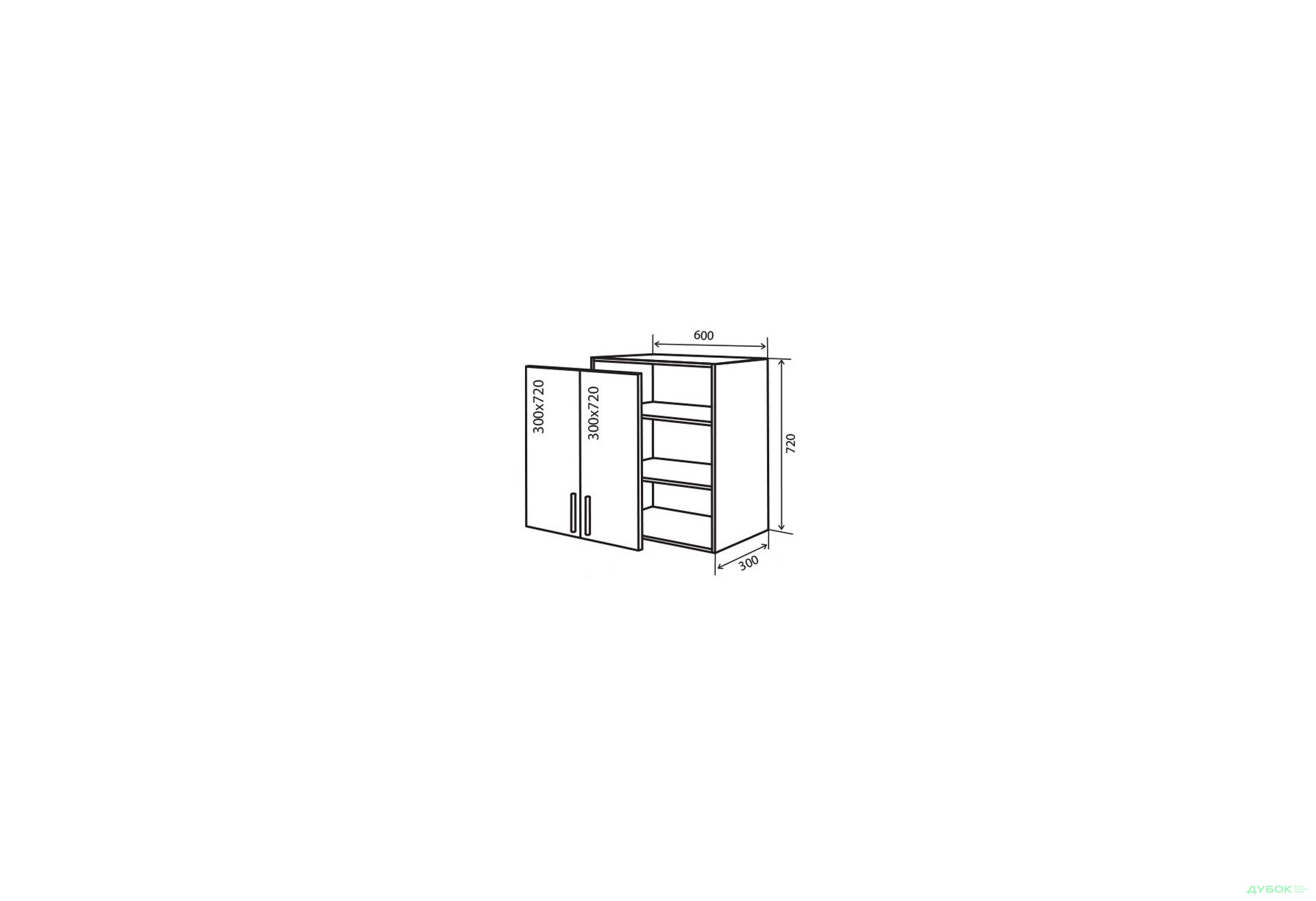 В6 Тумба 2Д 60 RioLine Luxe / РіоЛайн Люкс Матова VIP-master - Зображення 1 Зображення 1 - В6 Тумба 2Д 60 RioLine Luxe / РіоЛайн Люкс Матова VIP-master