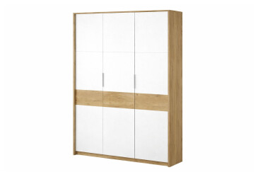 Шафа VMV holding Аванті 3-дверна 185 см Дуб крафт золотий/Біла платина