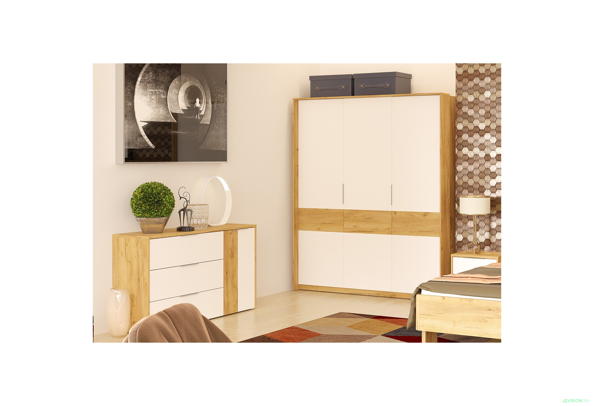 Спальня Avanti / Аванти 3D + Комод ВМВ Холдинг - Изображение 3 Изображение 3 - Спальня Avanti / Аванти 3D + Комод ВМВ Холдинг