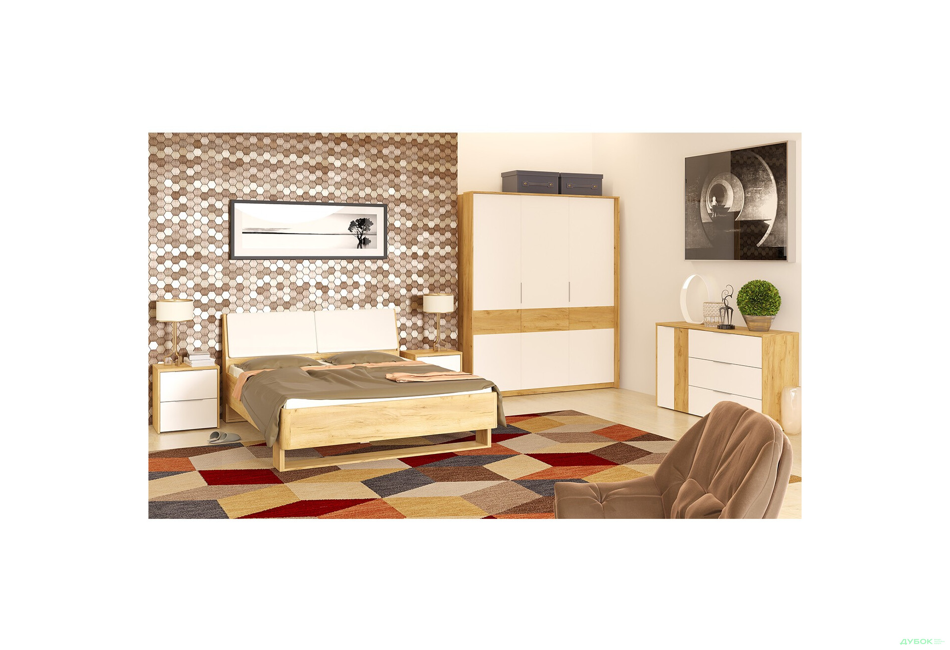 Спальня Avanti / Аванти 3D + Комод ВМВ Холдинг - Изображение 1 Изображение 1 - Спальня Avanti / Аванти 3D + Комод ВМВ Холдинг