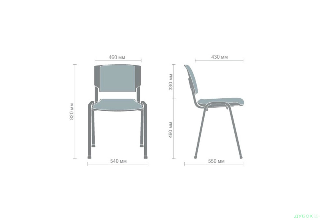 Зображення 8 - Крісло Призма чорний лак А-46 арт.056440 AMF