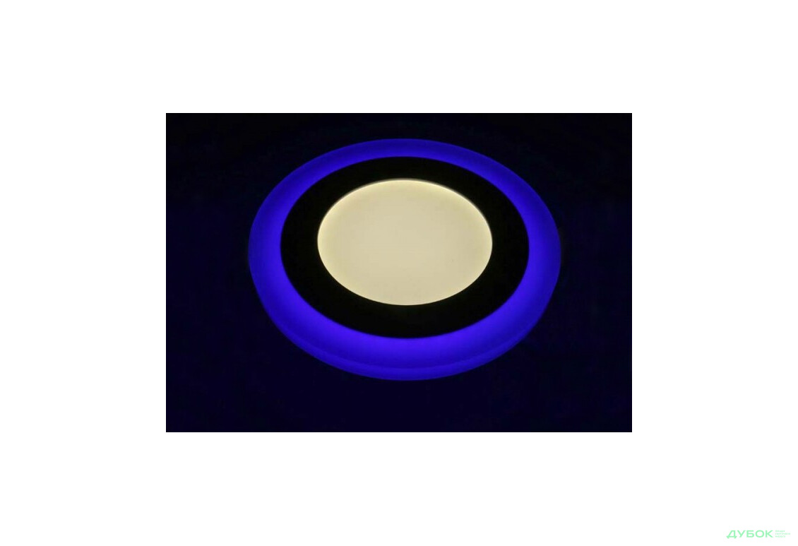 Фото 2 - Светильник AL2662OL 6W+3W 480Lm 4000K, синяя подсветка Feron