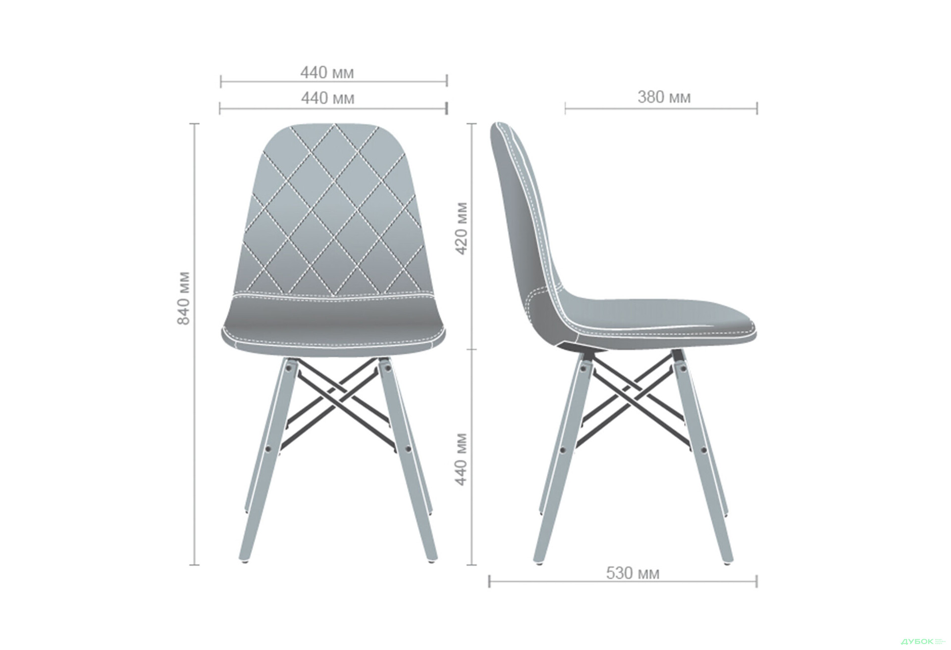 Изображение 7 - Стул Обеденный Лоренцо бук / серый АМФ