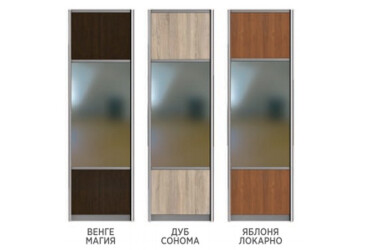 Фасад Комби №3 ДСП+зеркало 711 Наоми 2.7 Мебель Стар