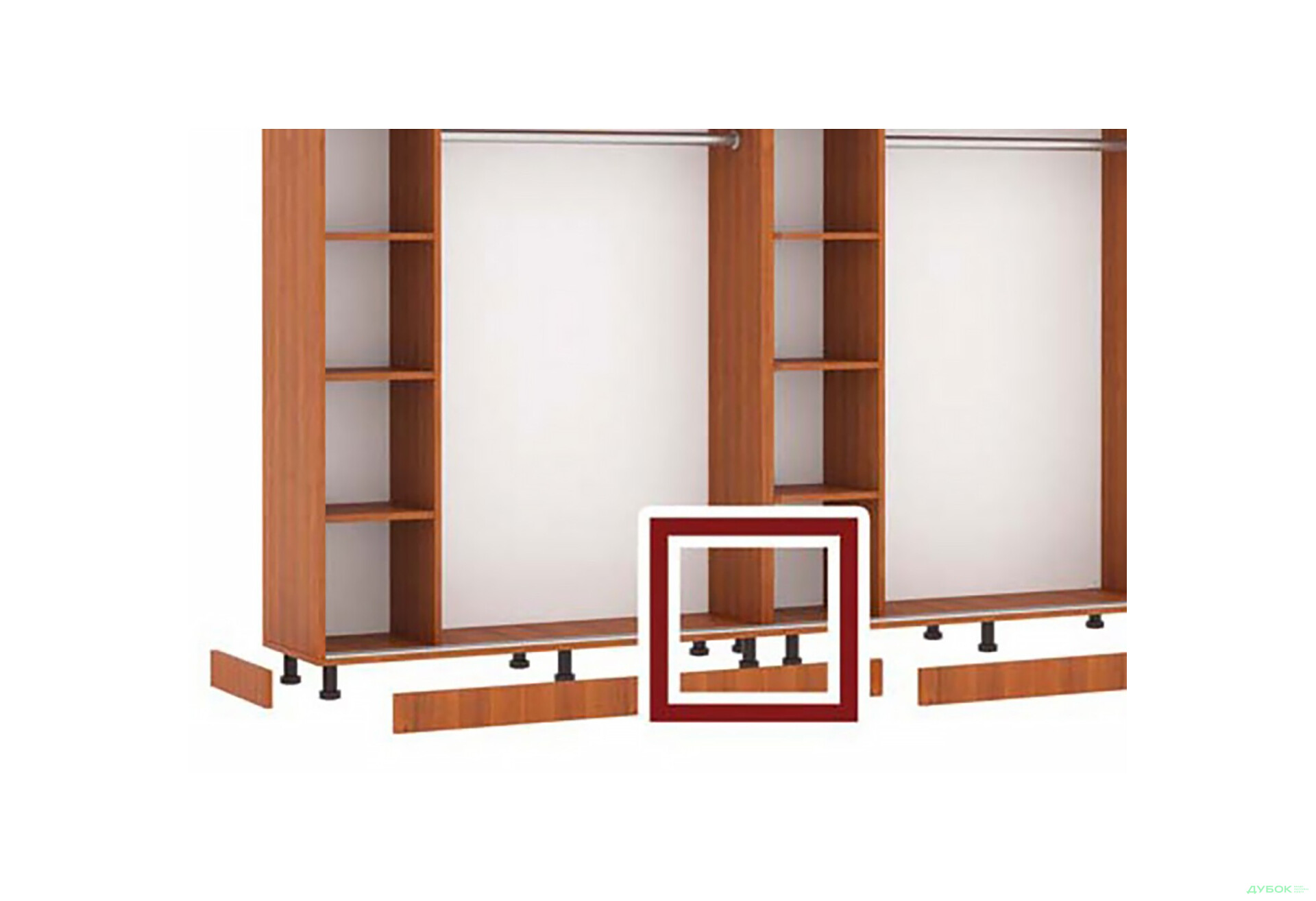 Шкаф-купе Комби 4D 3200 Мебель Стар - Изображение 7 Изображение 7 - Шкаф-купе Комби 4D 3200 Мебель Стар