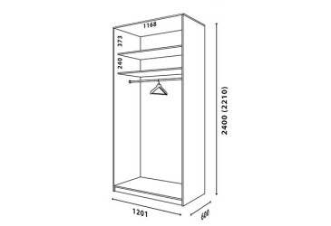 Корпус 1200х600 УНІ Рим-Венеціано 2Д 1.2м VIP-master