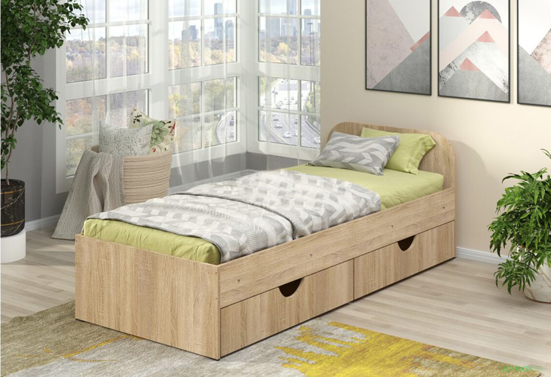 Кровать Соня 1 + Комплект ящиков 2шт Пехотин - Изображение 2 Изображение 2 - Кровать Соня 1 + Комплект ящиков 2шт Пехотин