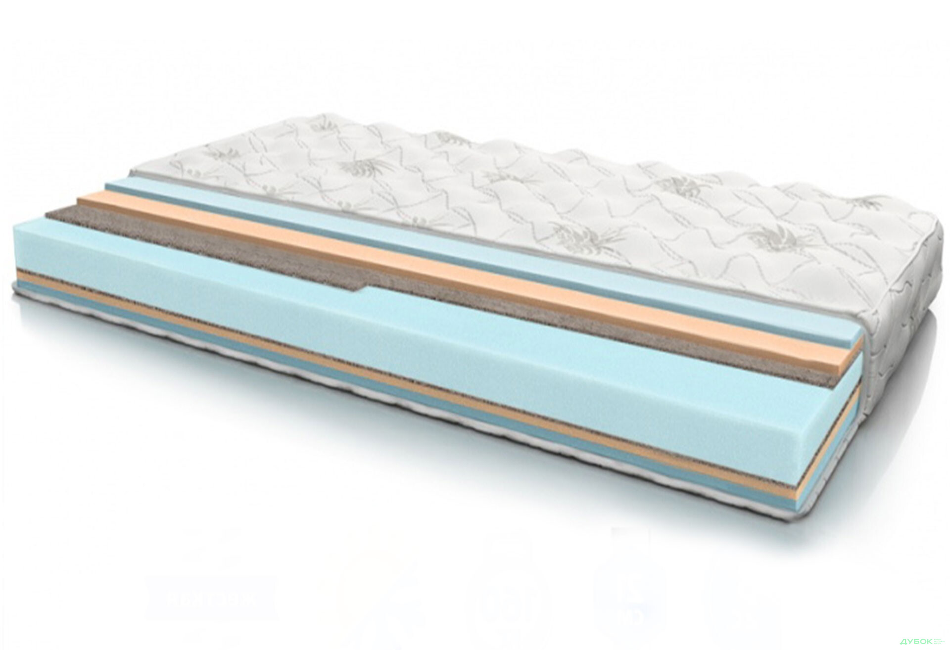 Изображение 1 - Матрас Монтана / Montana PPU зима-лето (серия Foxe) Матролюкс