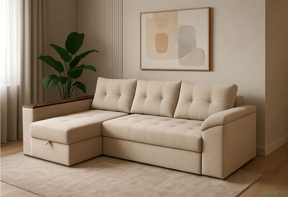 Изображение 2 - Мягкий уголок Техас Вика 255x140 см бежевый (Балатон 06)