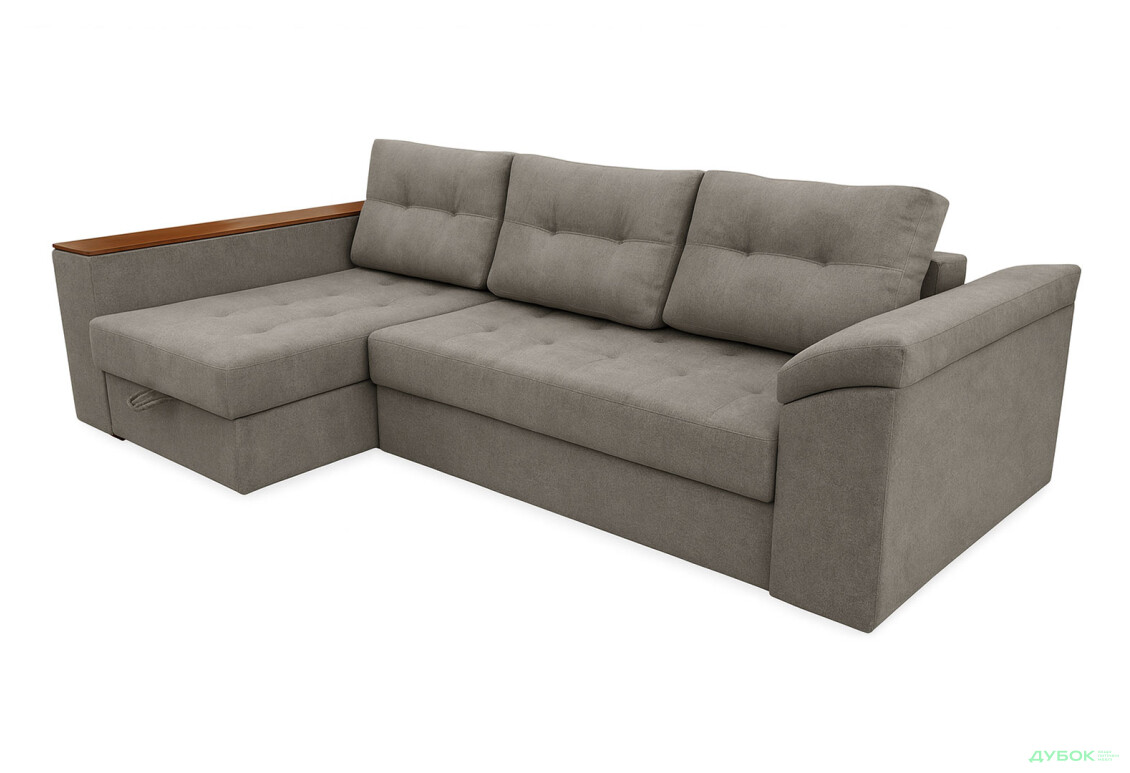 Мягкий уголок Вика Техас 255x140 см серый (Балатон 94)