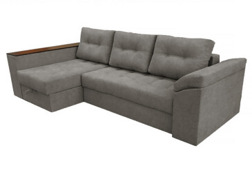 Мягкий уголок Вика Техас 255x140 см серый (Балатон 94)