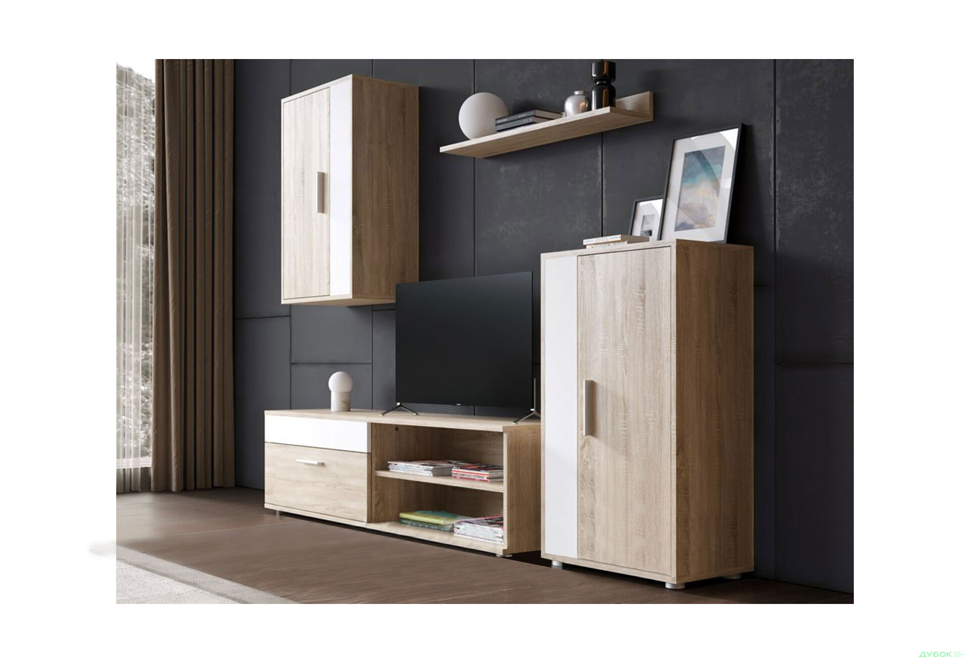 Комплект стінка з комодом Гербор Міні Барато 190 см - Зображення 2 Зображення 2 - Комплект стінка з комодом Гербор Міні Барато 190 см