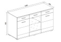 Зображення 2 - Комод 3д2ш (німфеа альба) Россі / Rossy Line Furniture