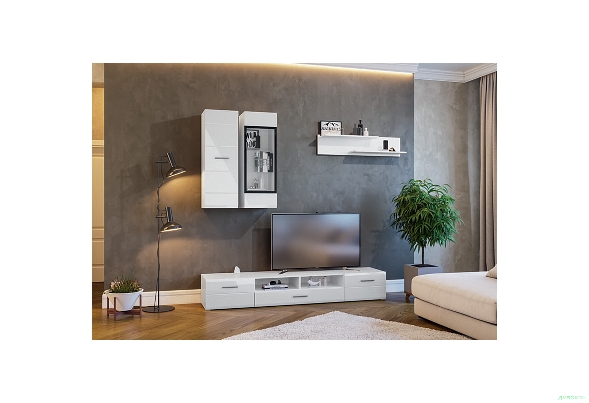 Модульна вітальня Россі / Rossy Line Furniture - Зображення 2 Зображення 2 - Модульна вітальня Россі / Rossy Line Furniture