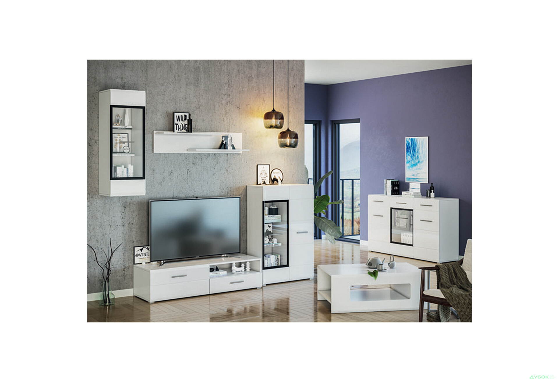 Модульна вітальня Россі / Rossy Line Furniture - Зображення 1 Зображення 1 - Модульна вітальня Россі / Rossy Line Furniture