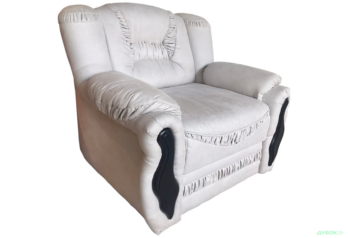 Фото 3 - SALE Кресло Выставочное (с повреждением), ткань Антарес Marble, вставки BN_247 Васко Виком