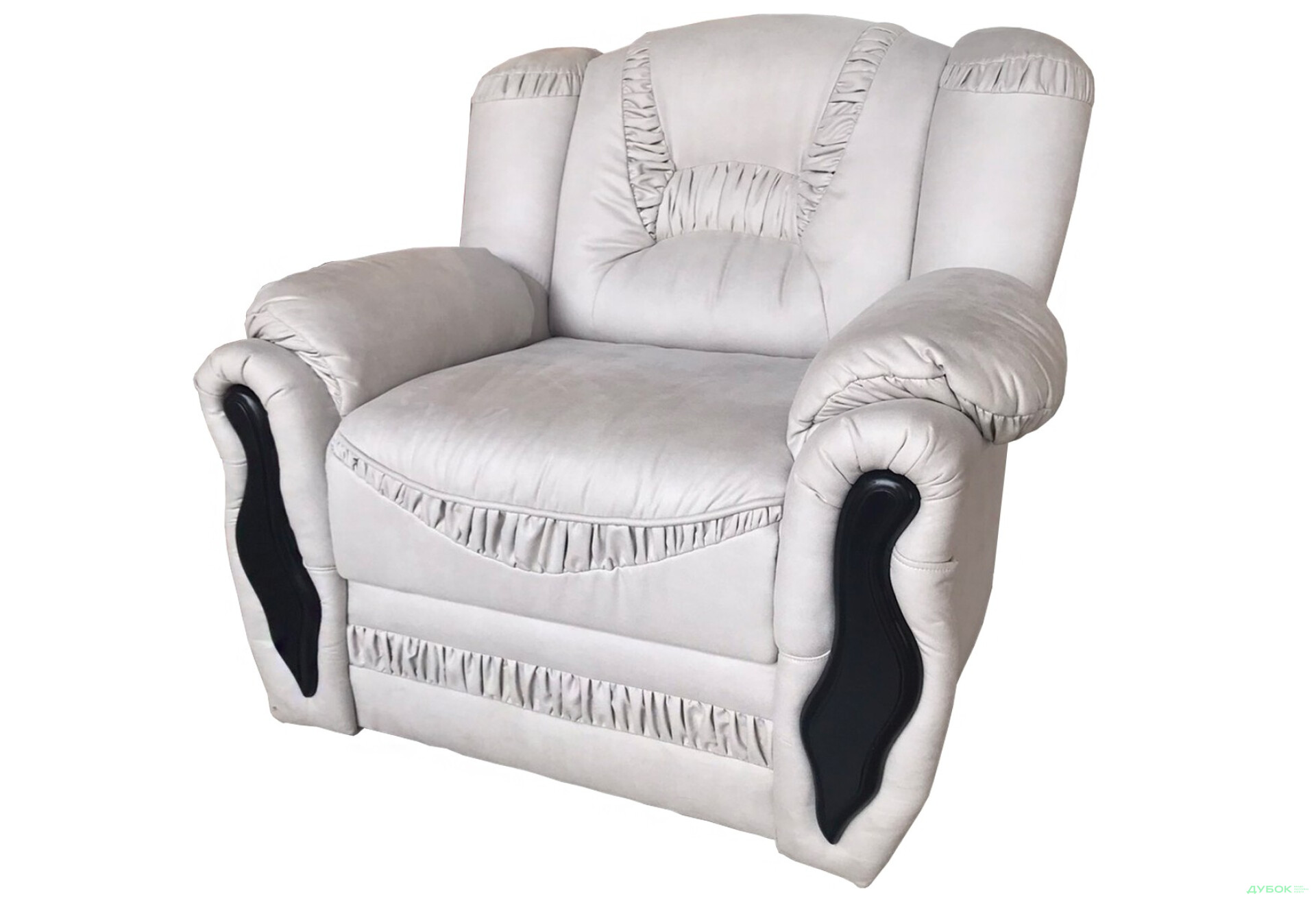 Фото 1 - SALE Кресло Выставочное (с повреждением), ткань Антарес Marble, вставки BN_247 Васко Виком